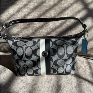 Coach Black and Gray Mini Bag